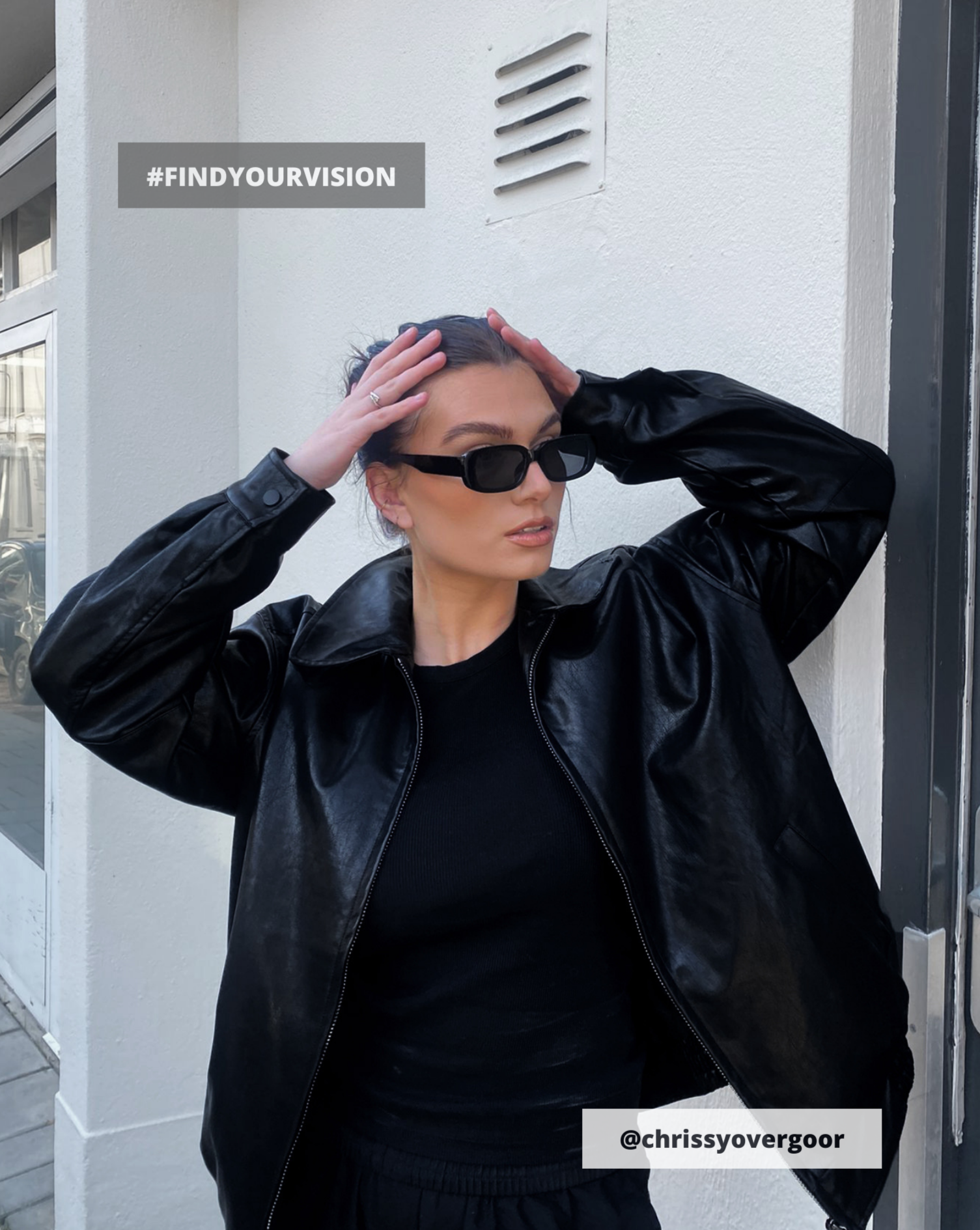RETRO Rectangle Sunglasses | Black
