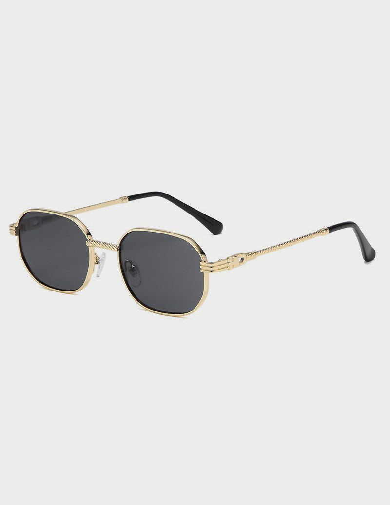 ESSENCE Octagonal Sunglasses | Black / Gold
