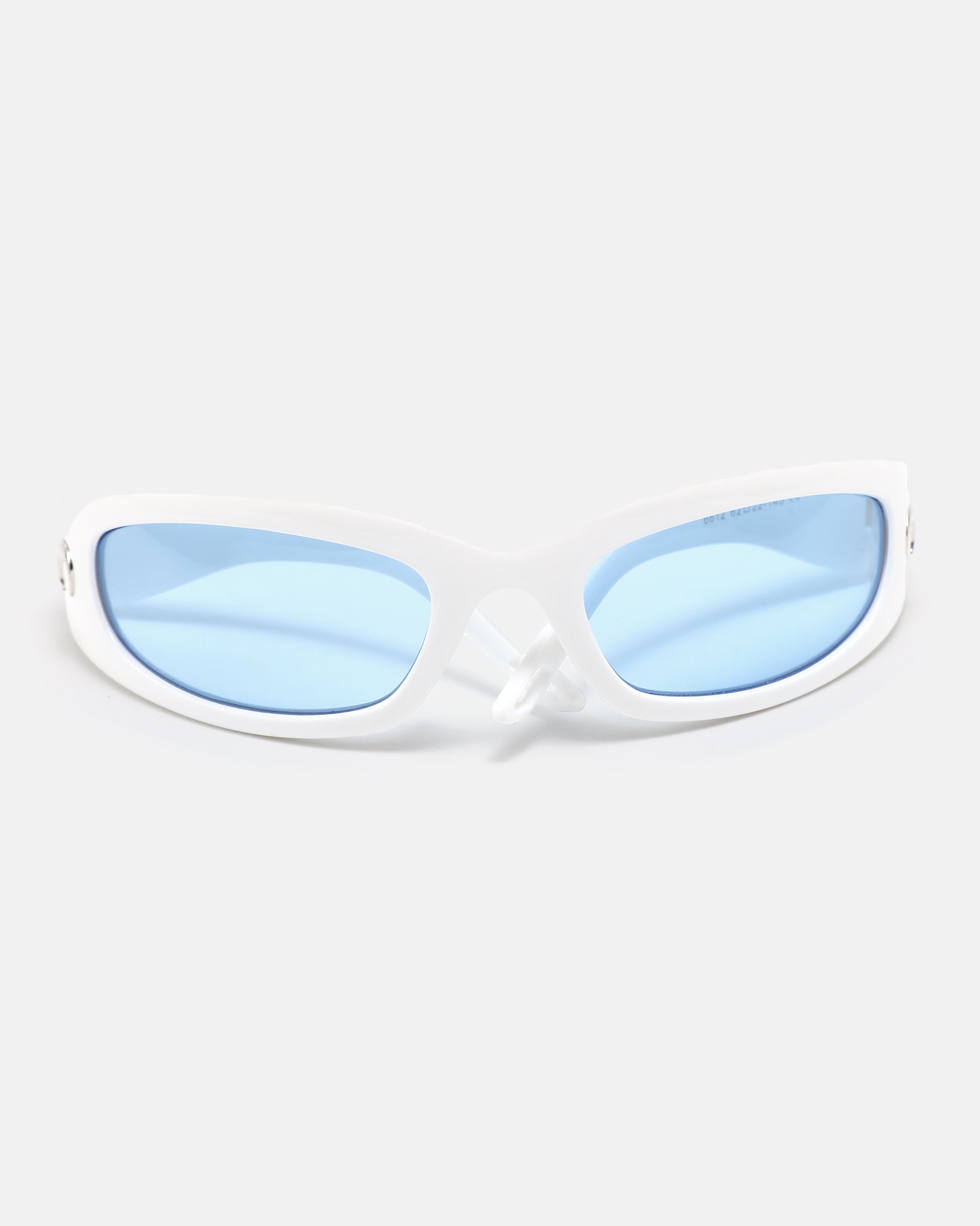 NOVA Wrap Sunglasses | White / Blue