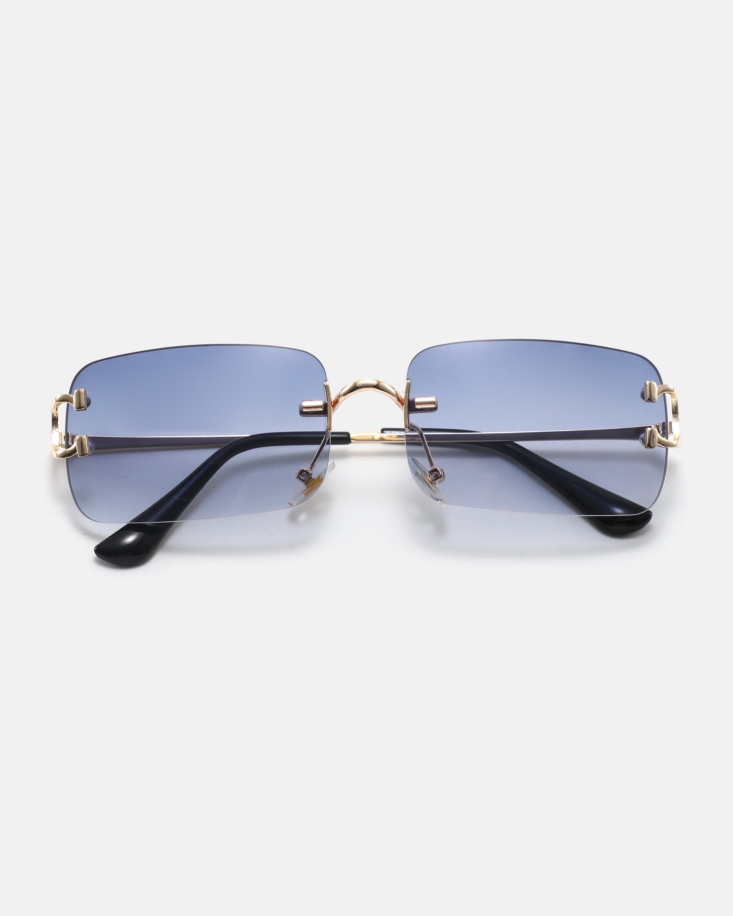 PRISM Rimless Sunglasses | Blue / Gold