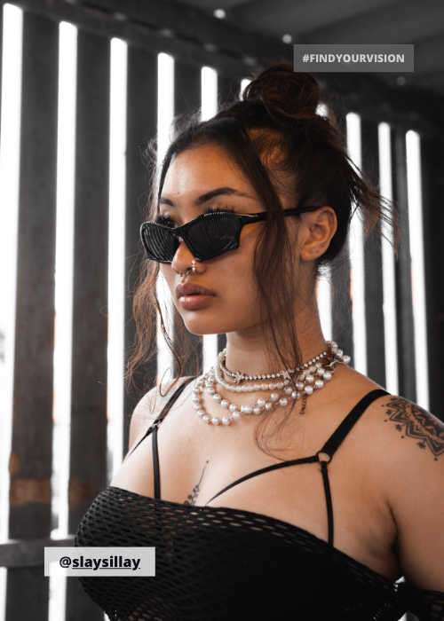 LUNAR Wrap Sunglasses | Black