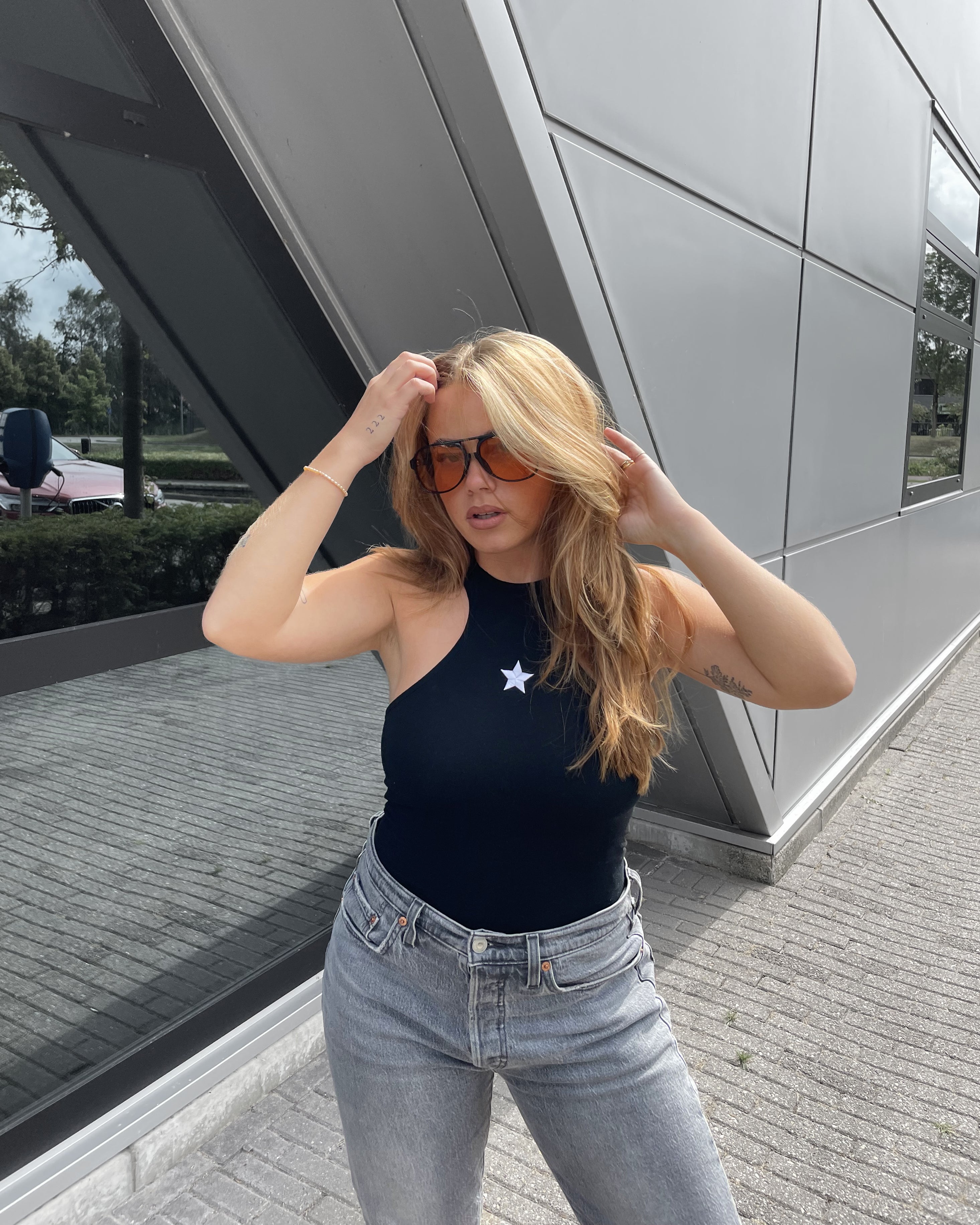 80'S STYLE Aviator Sunglasses | Orange