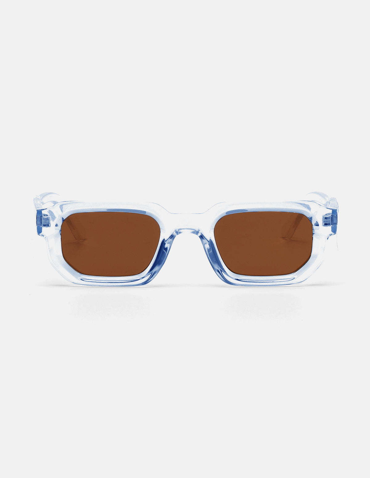 AURA Square Sunglasses | Orange / Blue