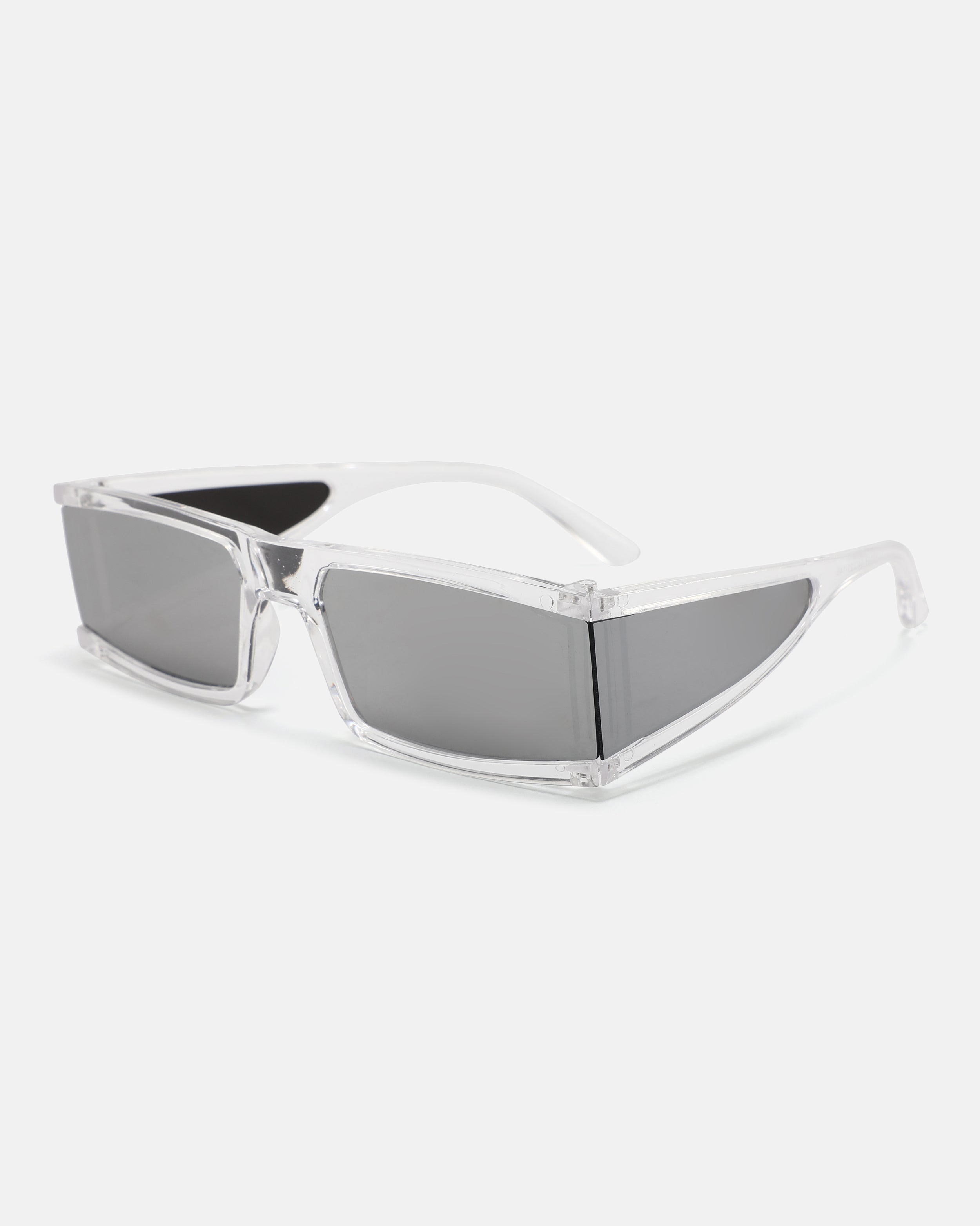 CERES Shield Sunglasses | Transparent / Chrome