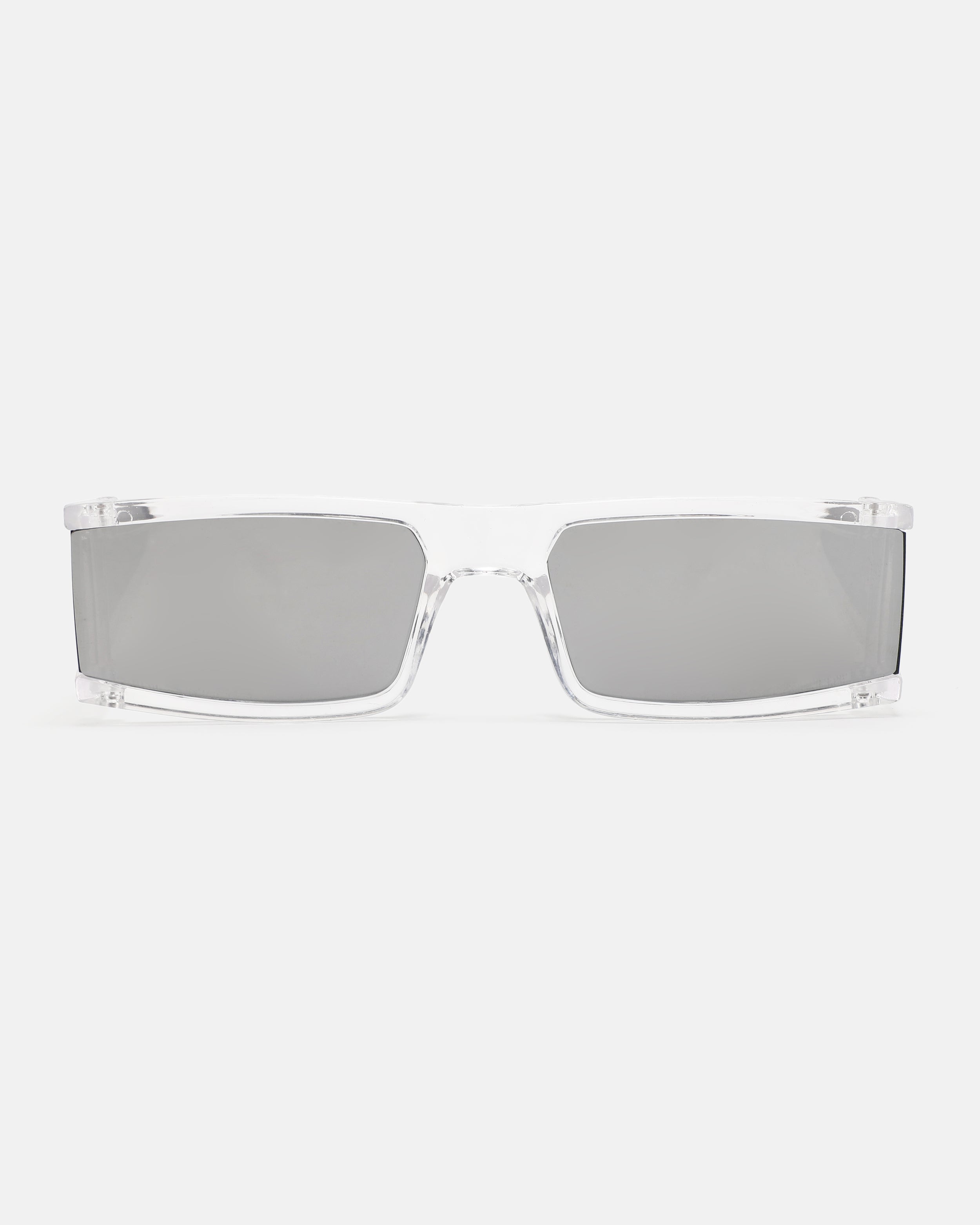 CERES Shield Sunglasses | Transparent / Chrome