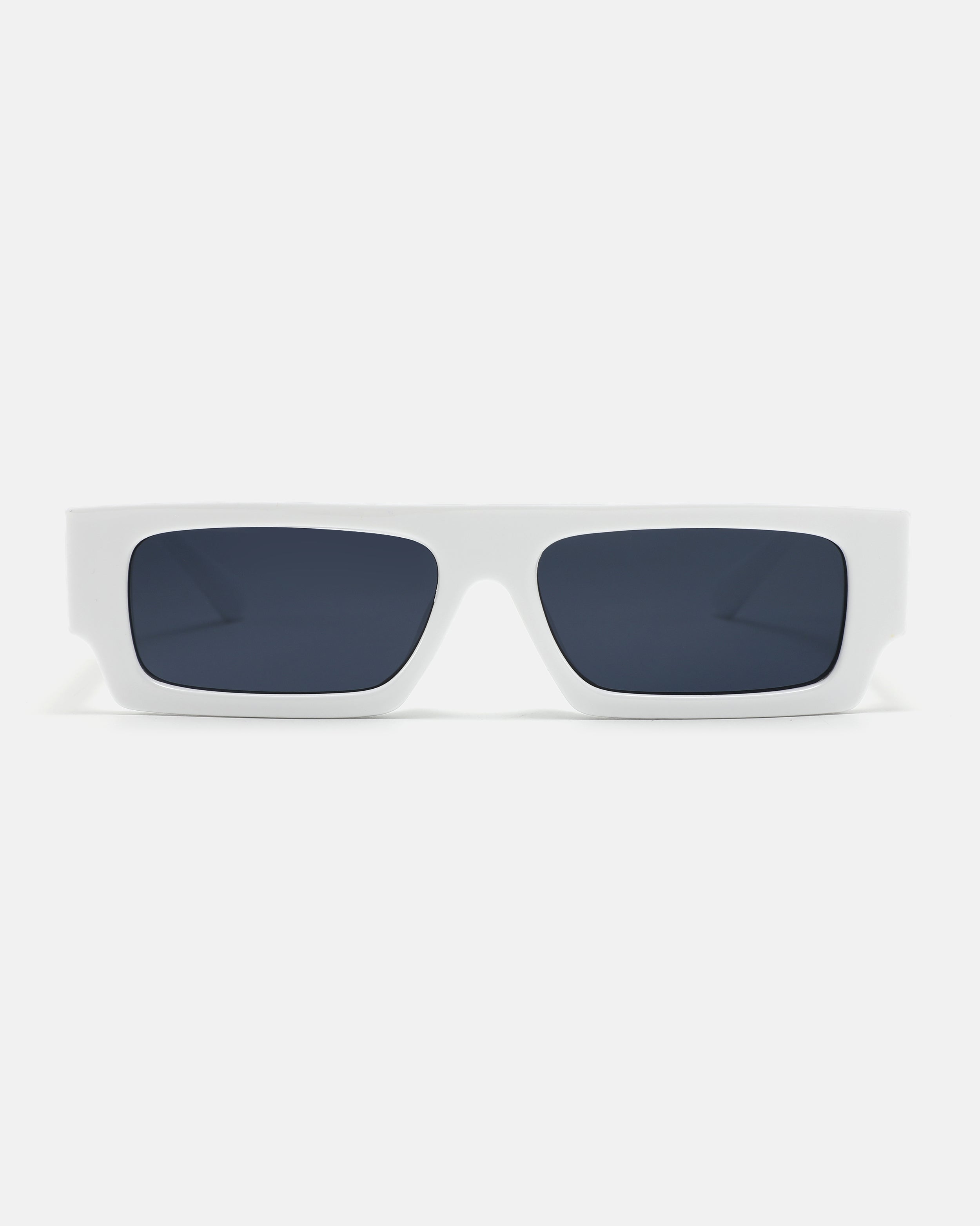 DUSK Rectangle Sunglasses | White