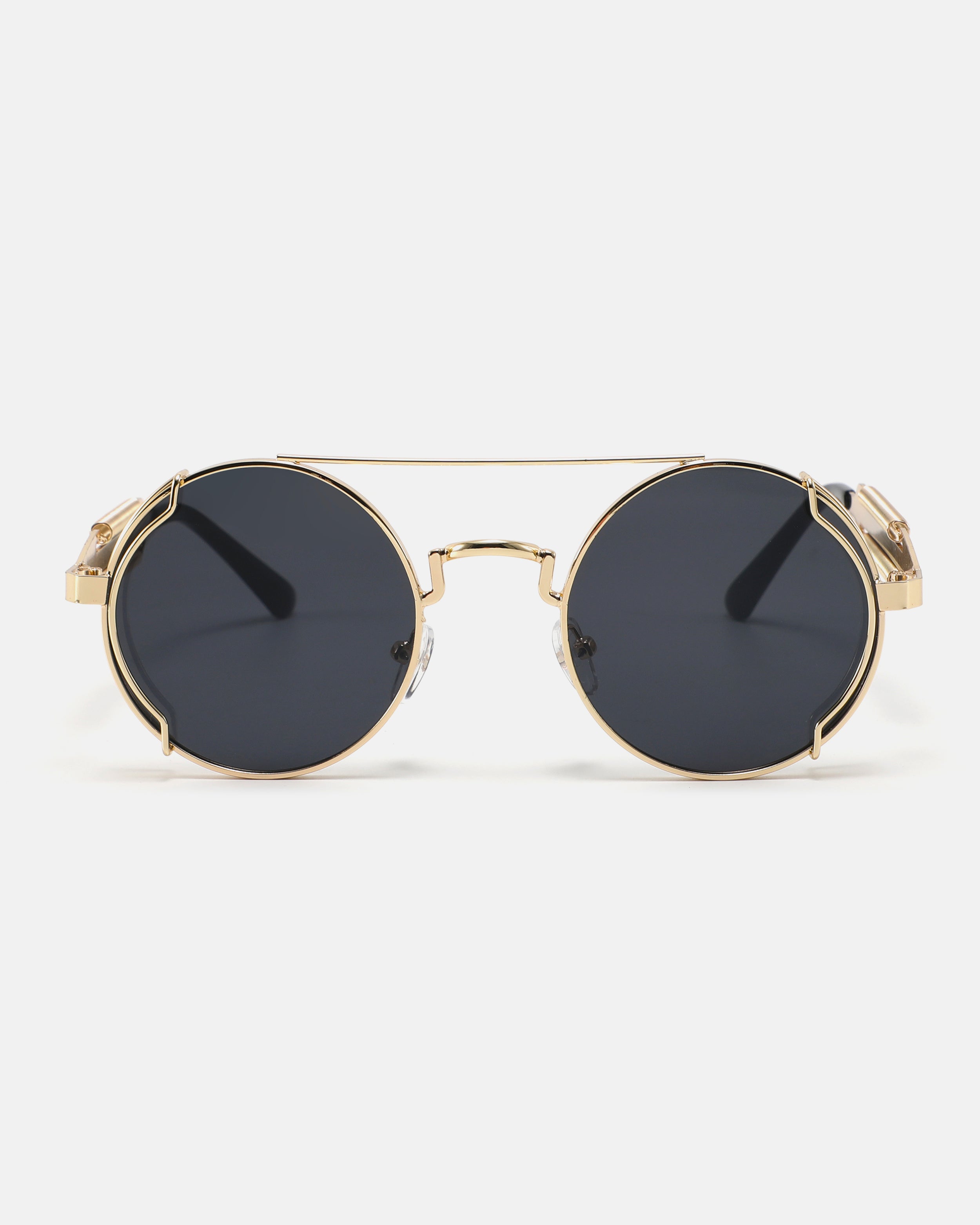 HELIX Round Sunglasses | Gold