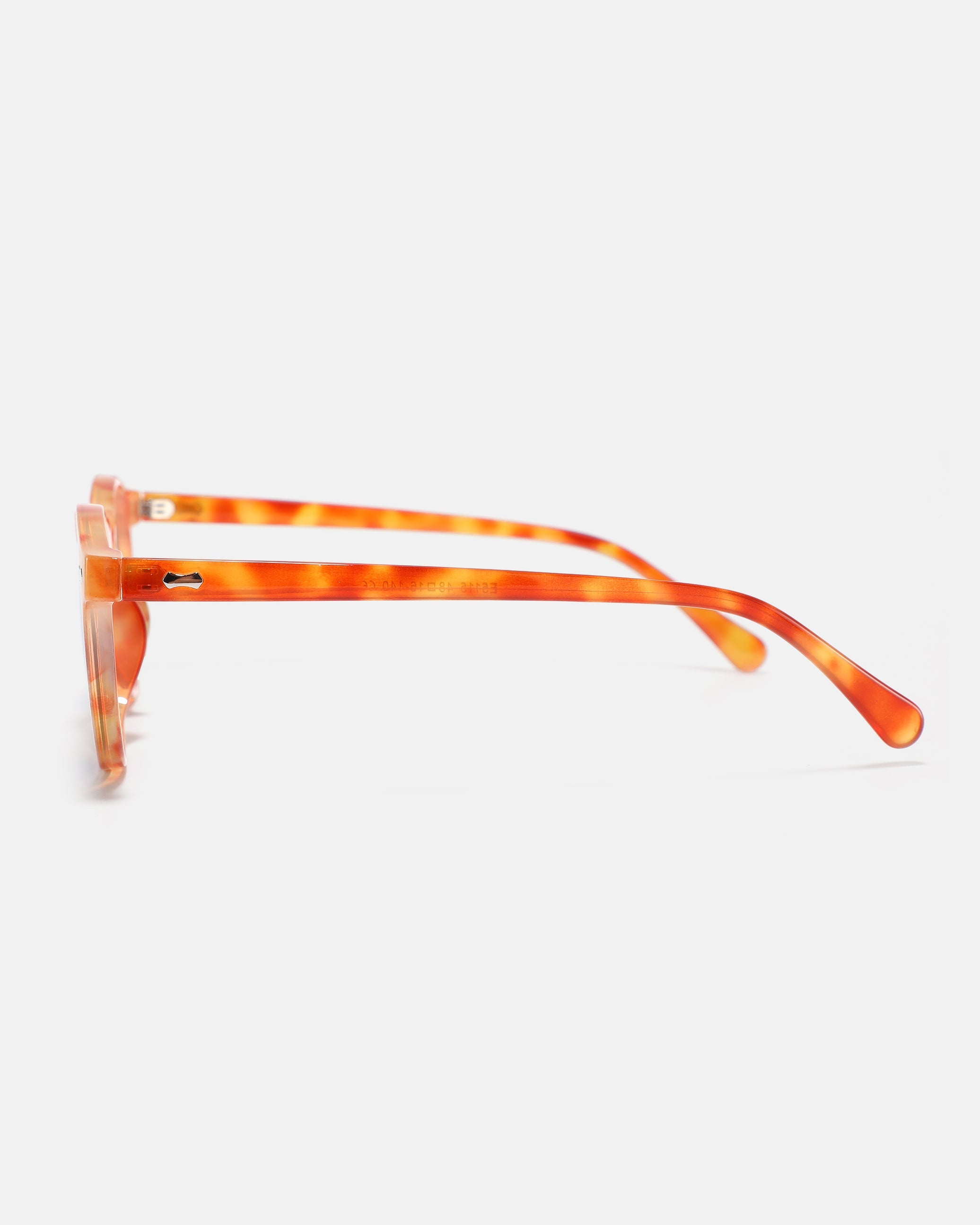 HELIO Round Sunglasses | Orange / Blue