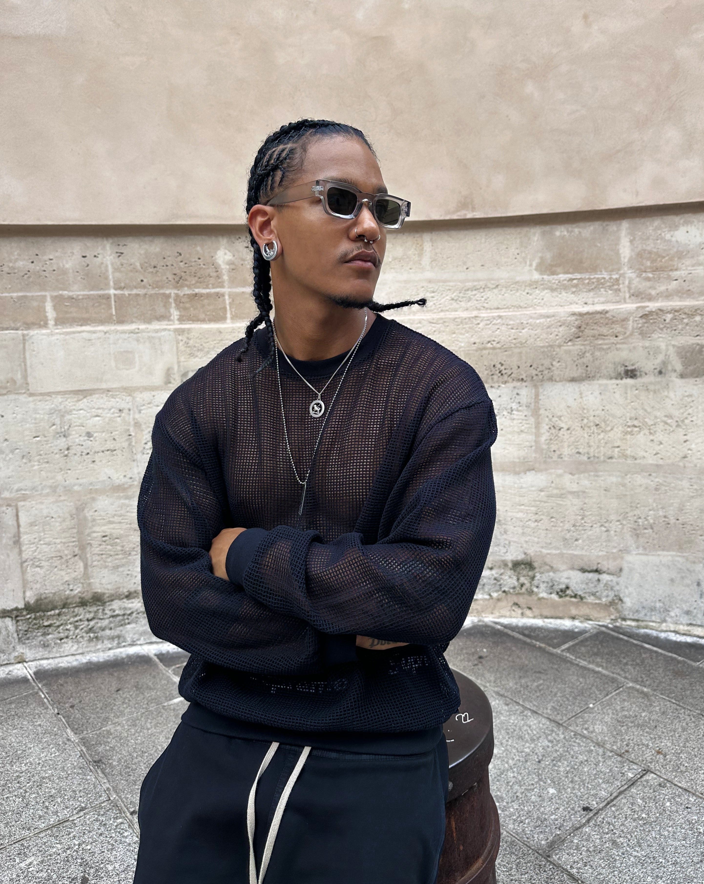 MIRAGE Rectangle Sunglasses | Transparent