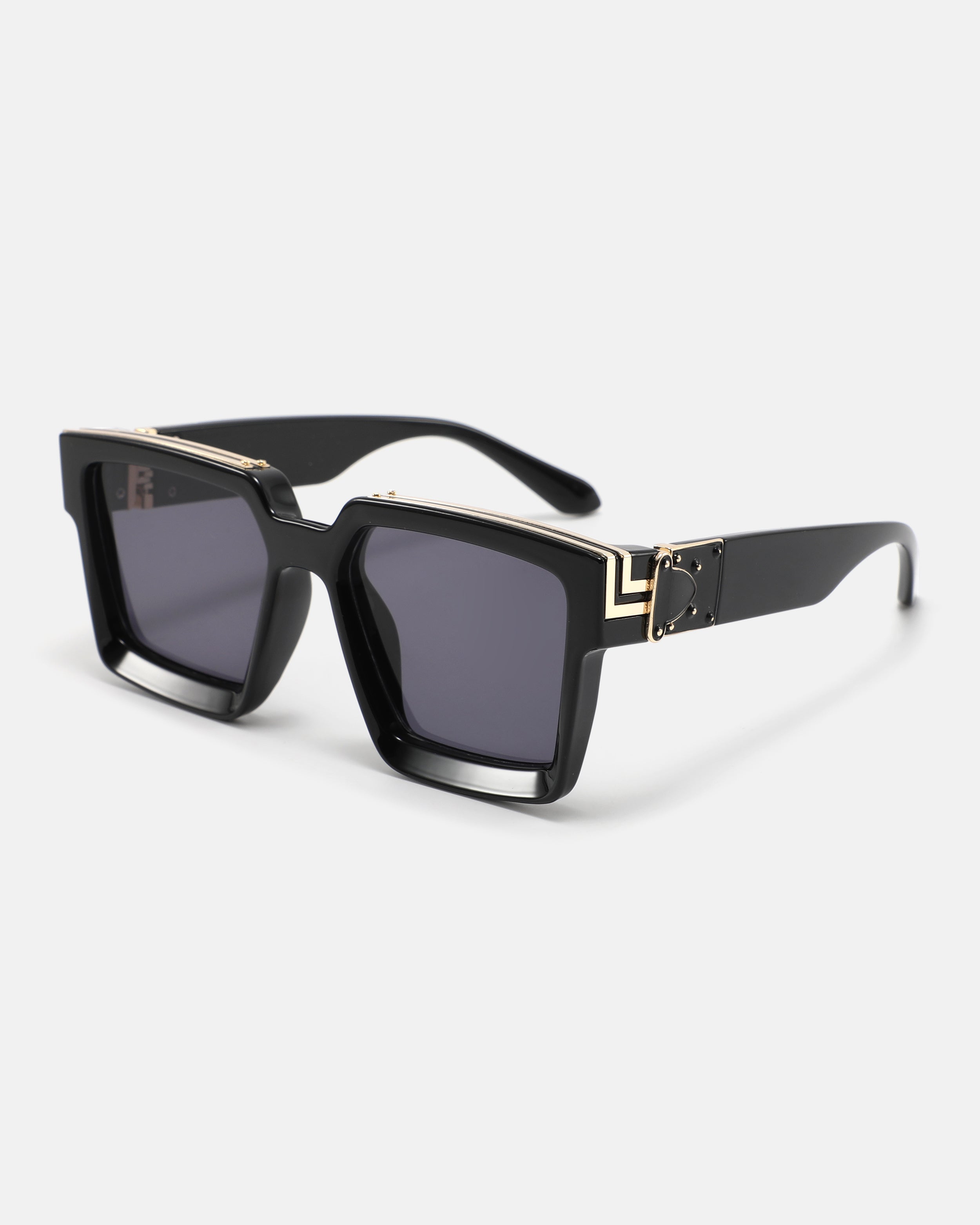 LUMINARY Square Sunglasses | Black / Gold