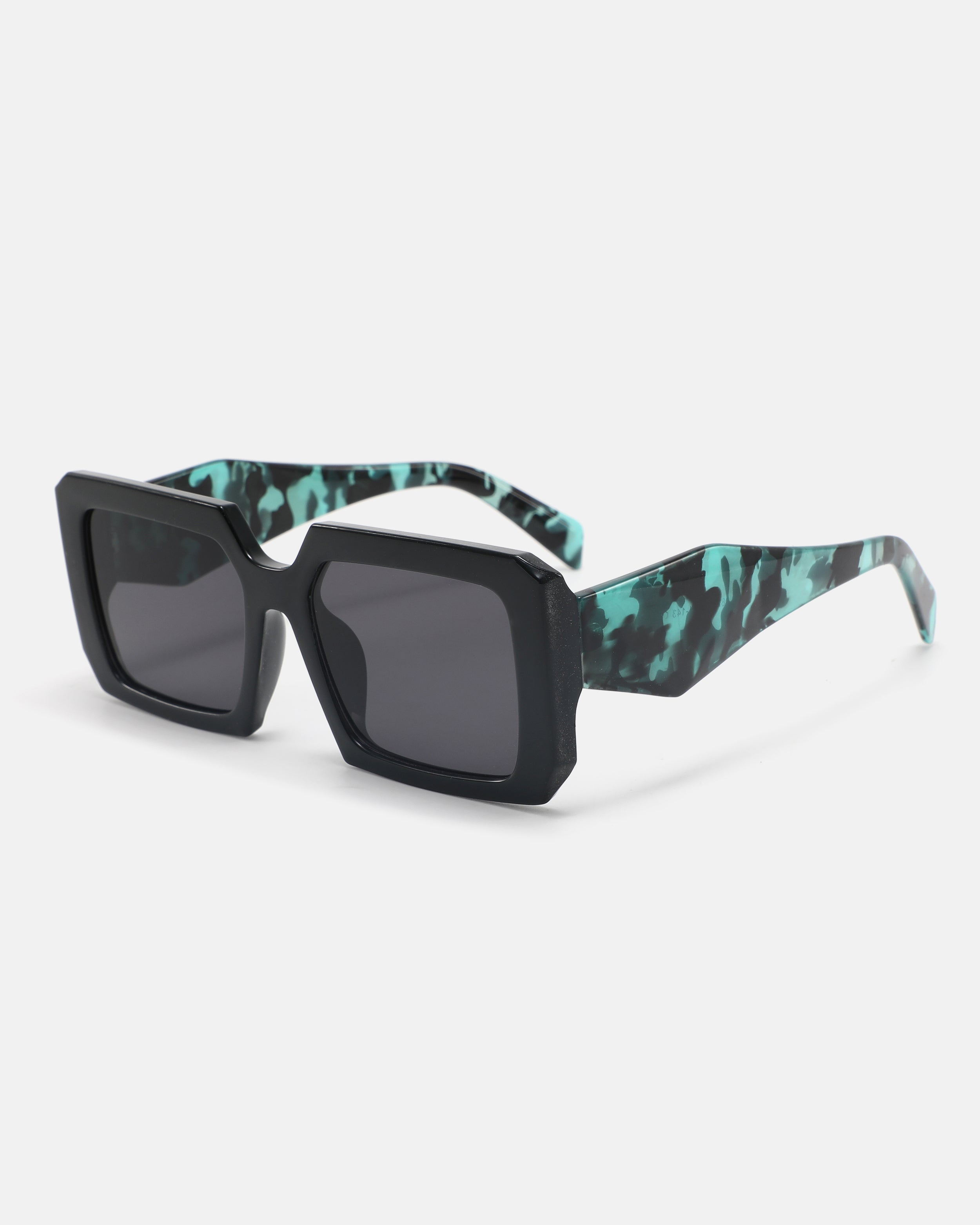 LYRA Oversized Square Sunglasses | Green / Black