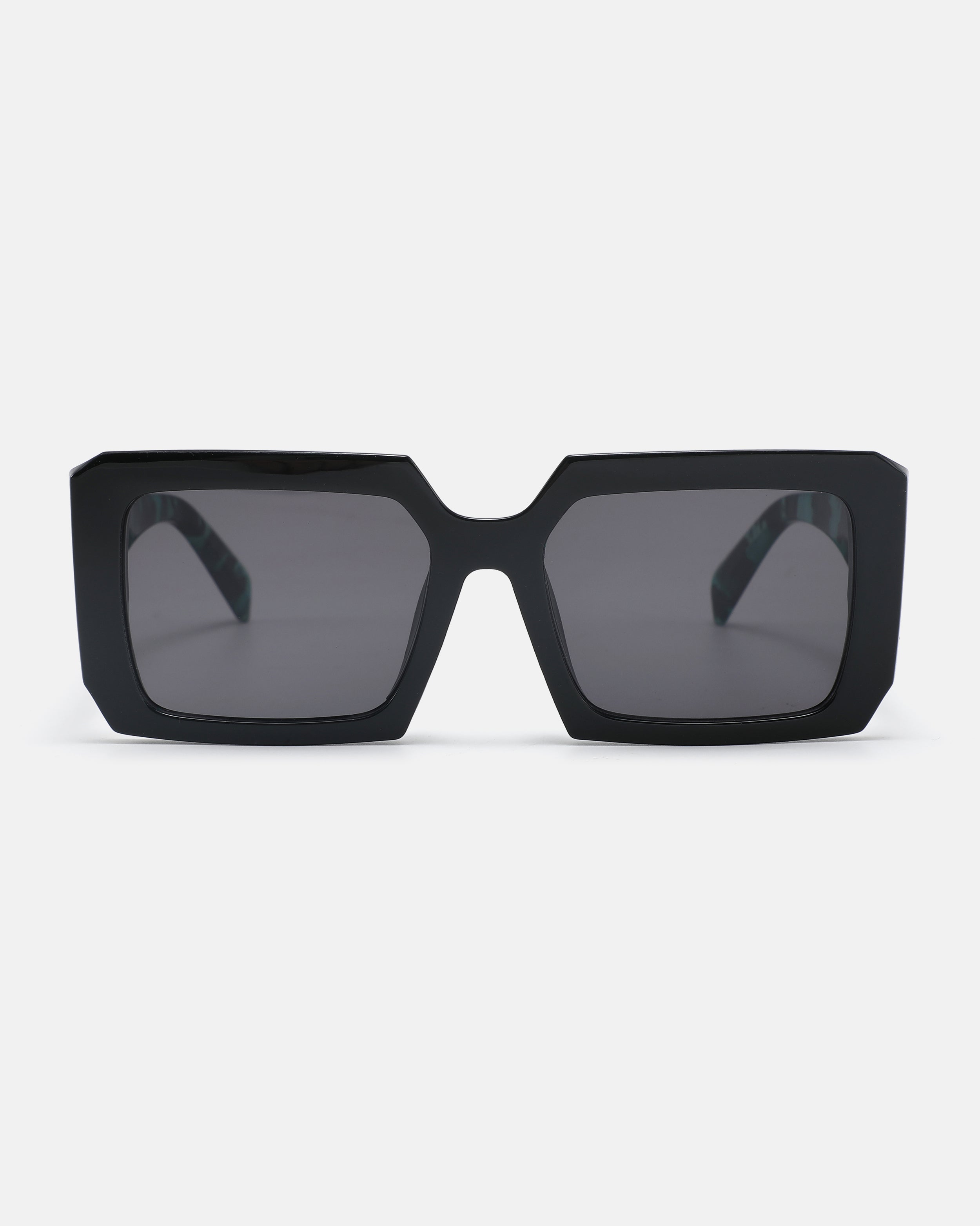 LYRA Oversized Square Sunglasses | Green / Black