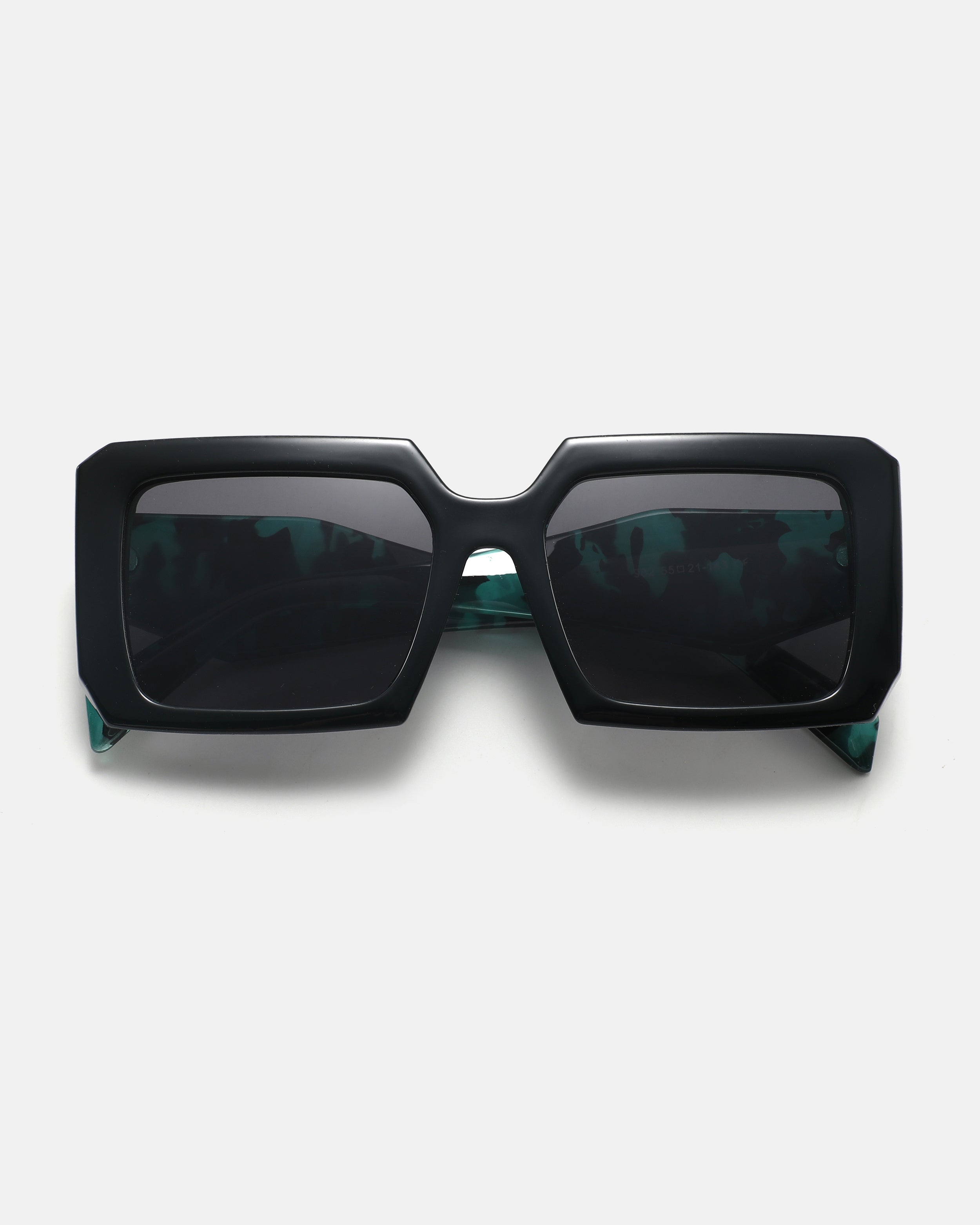 LYRA Oversized Square Sunglasses | Green / Black