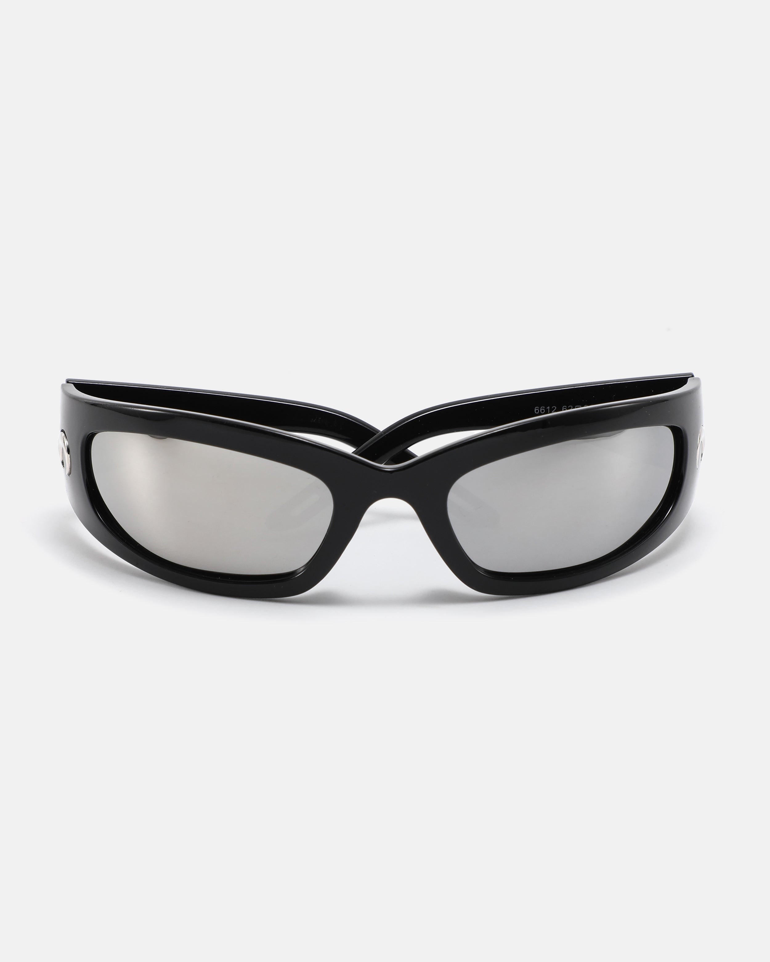 NOVA Wrap Sunglasses | Black / Chrome