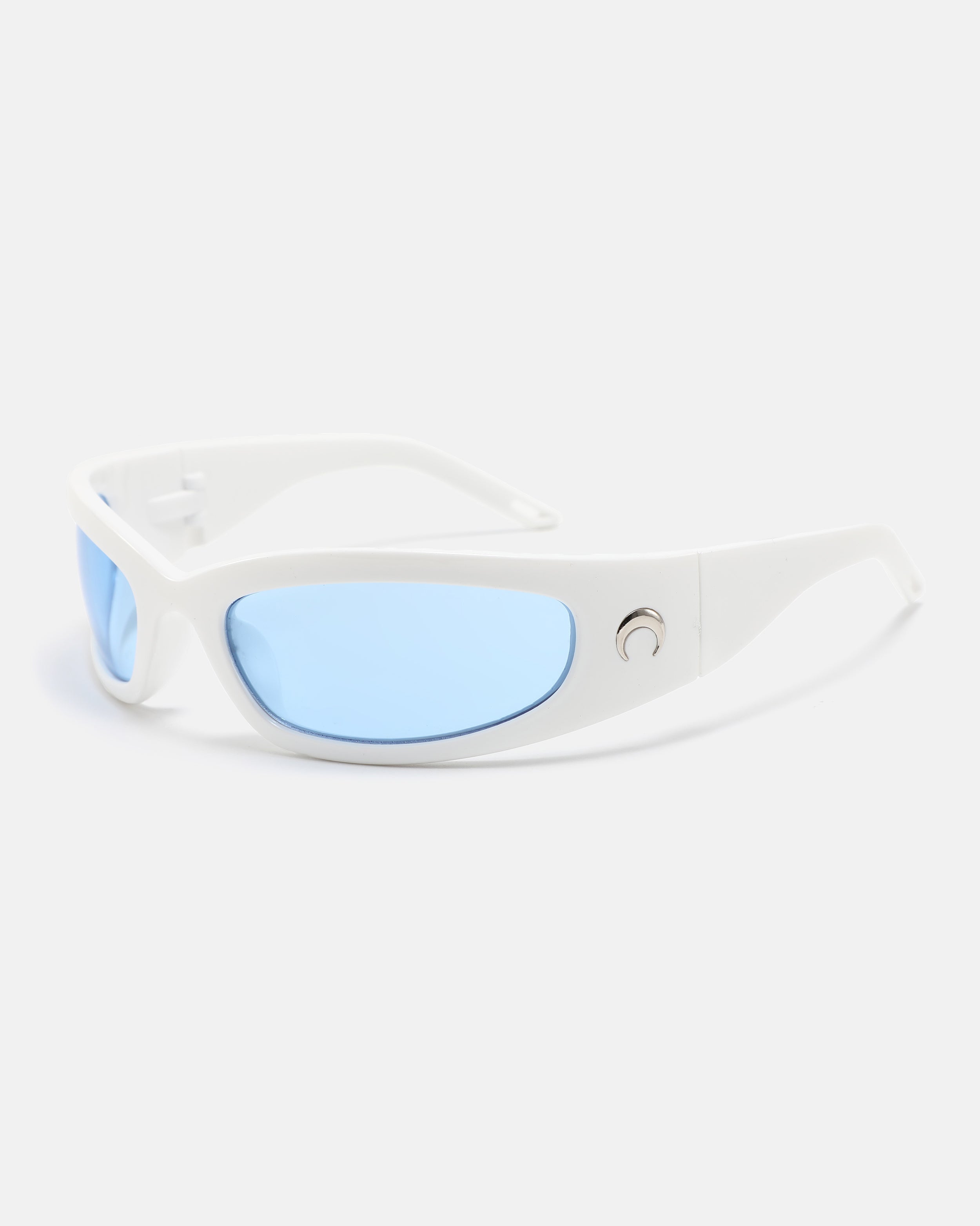 NOVA Wrap Sunglasses | White / Blue