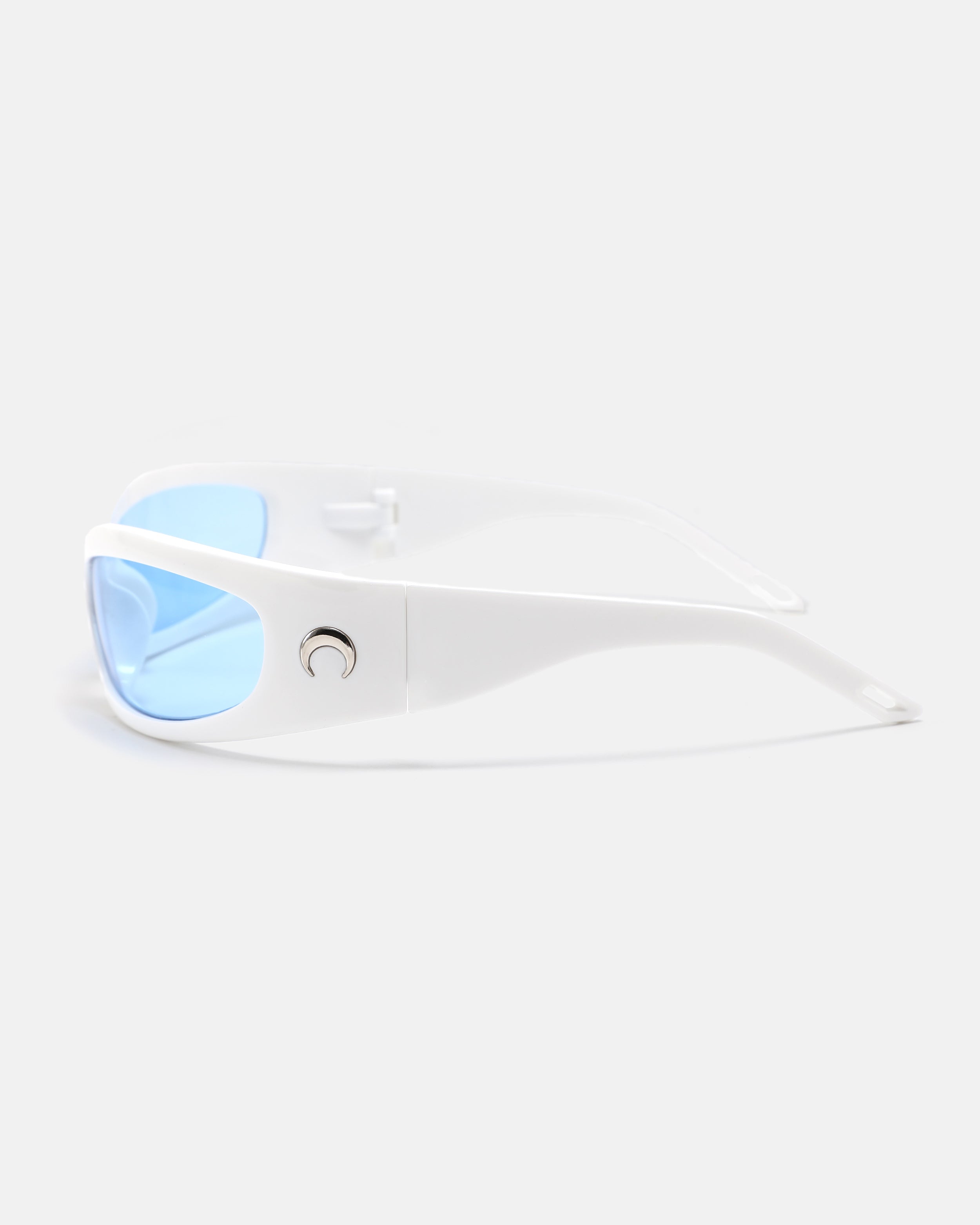 NOVA Wrap Sunglasses | White / Blue