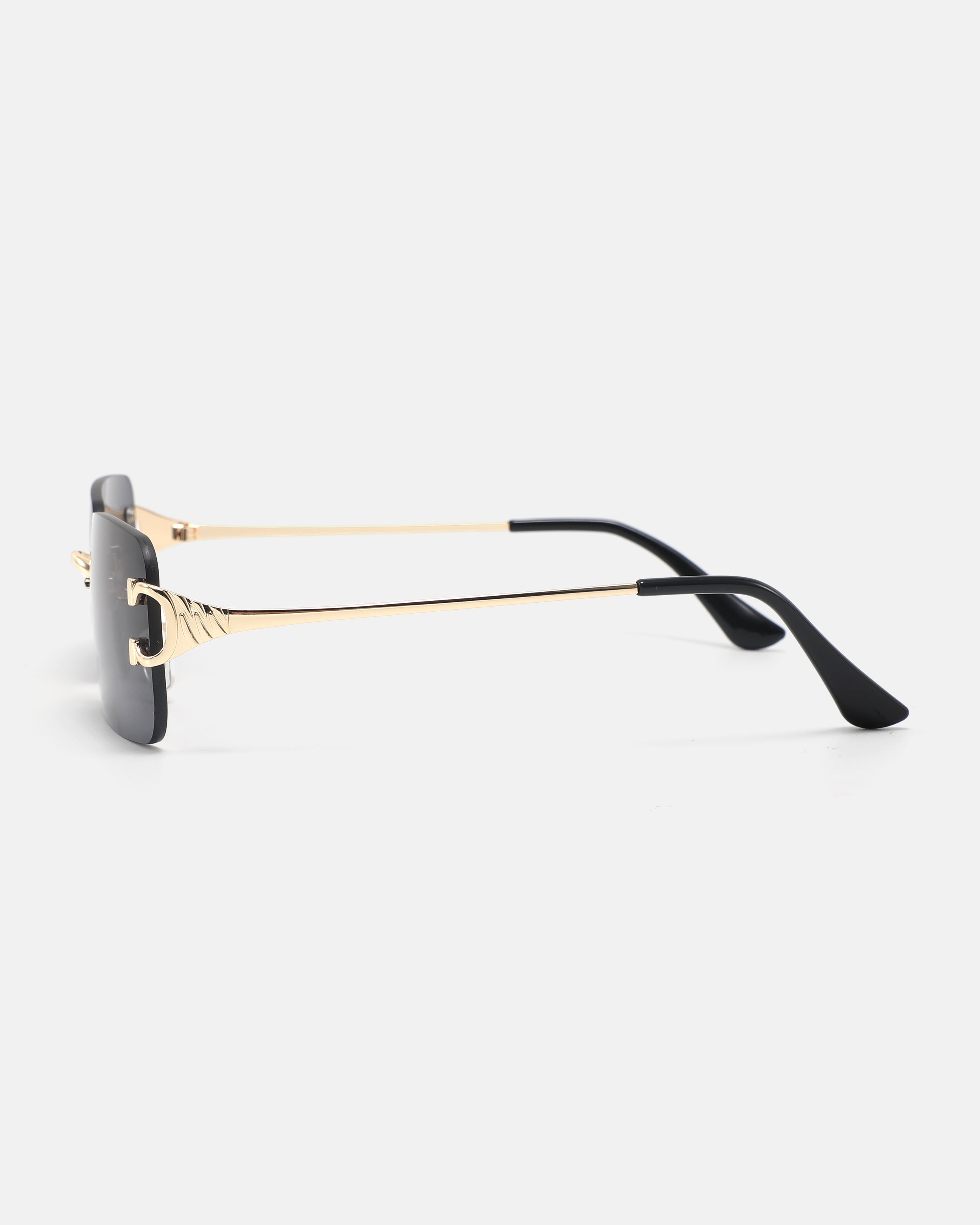 PRISM Rimless Sunglasses | Black / Gold
