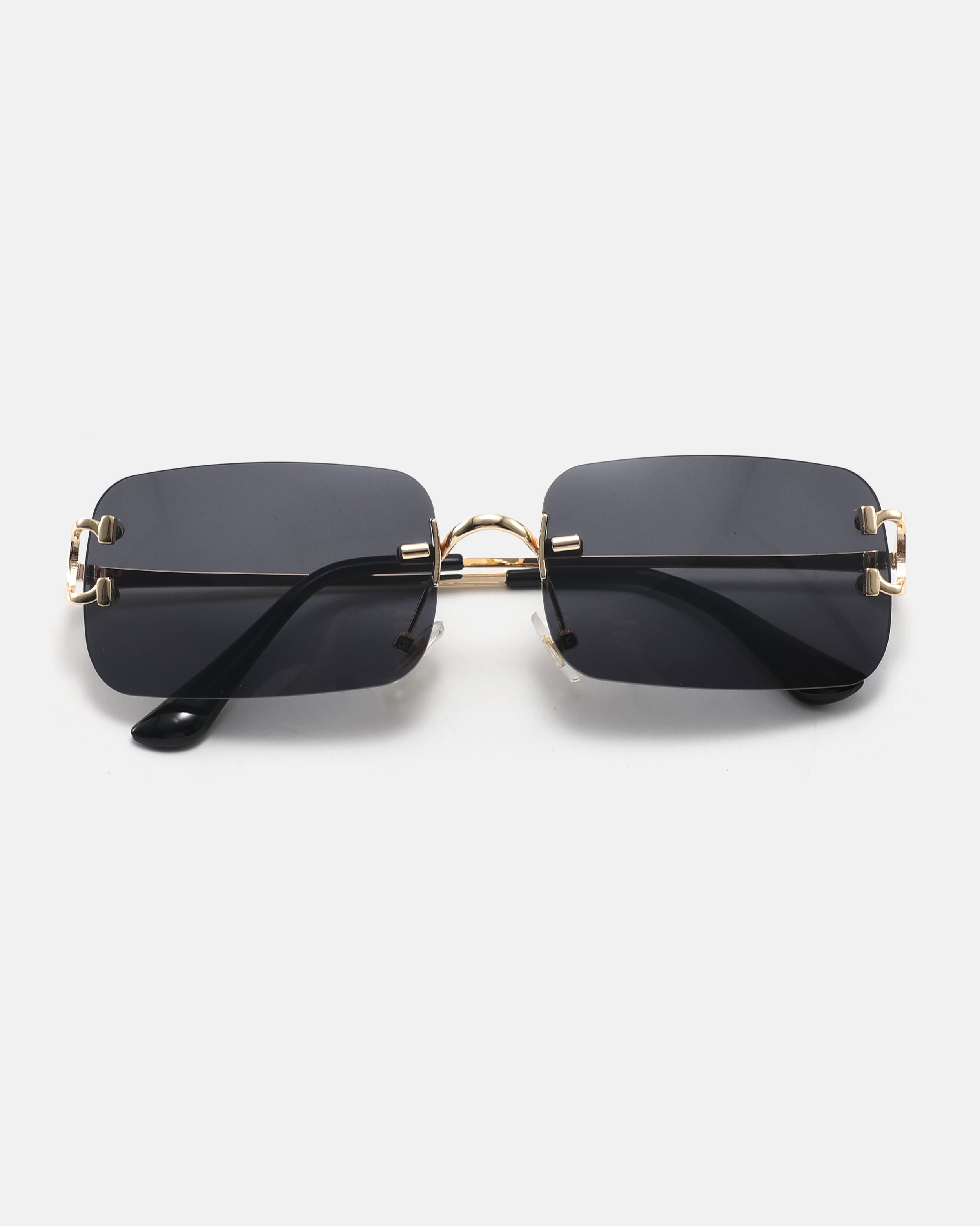 PRISM Rimless Sunglasses | Black / Gold