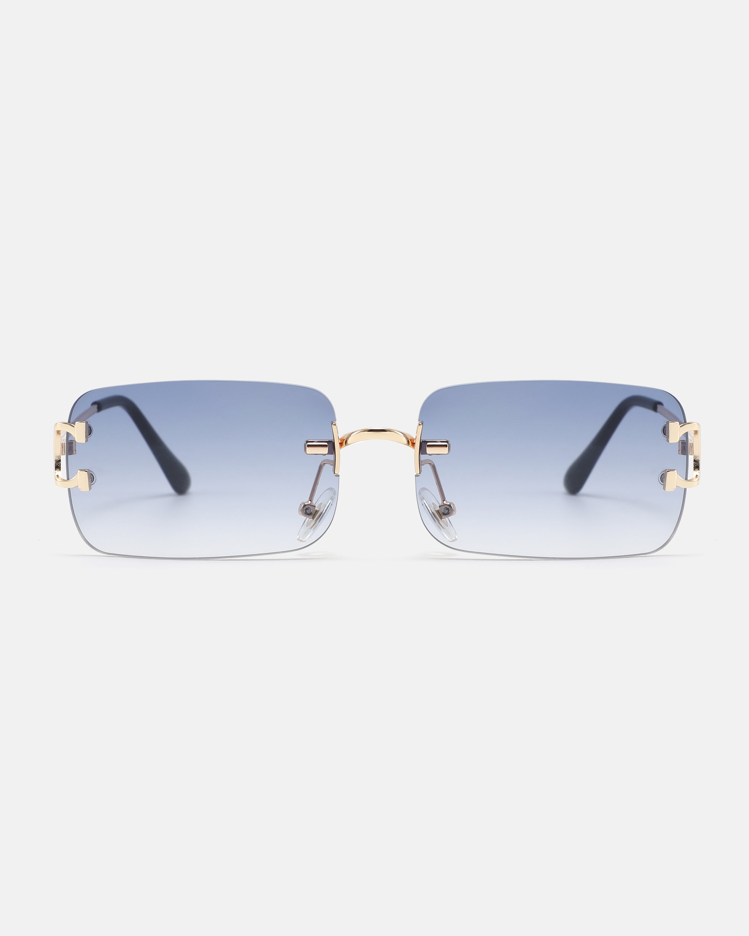 PRISM Rimless Sunglasses | Blue / Gold