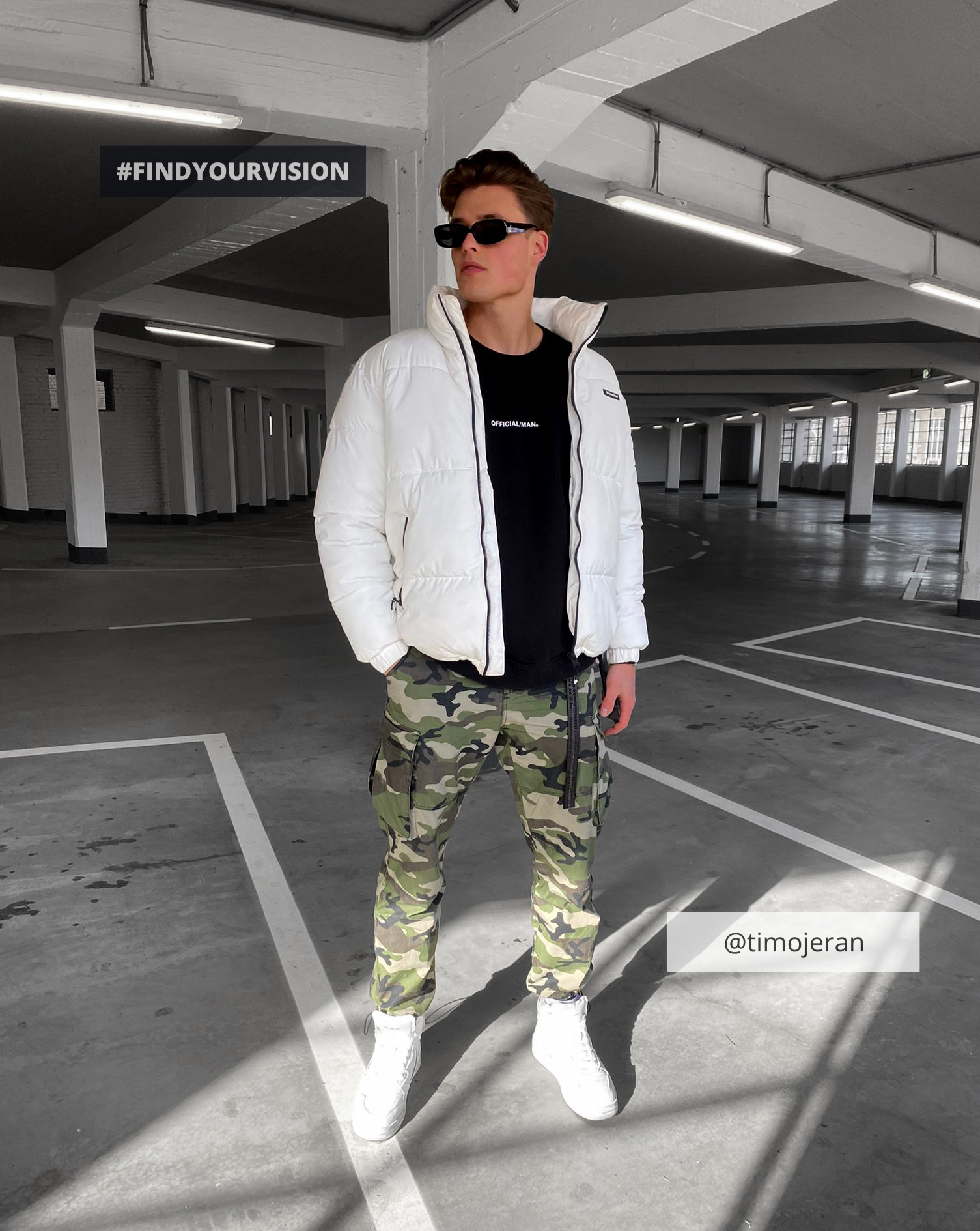RETRO Rectangle Sunglasses | Black