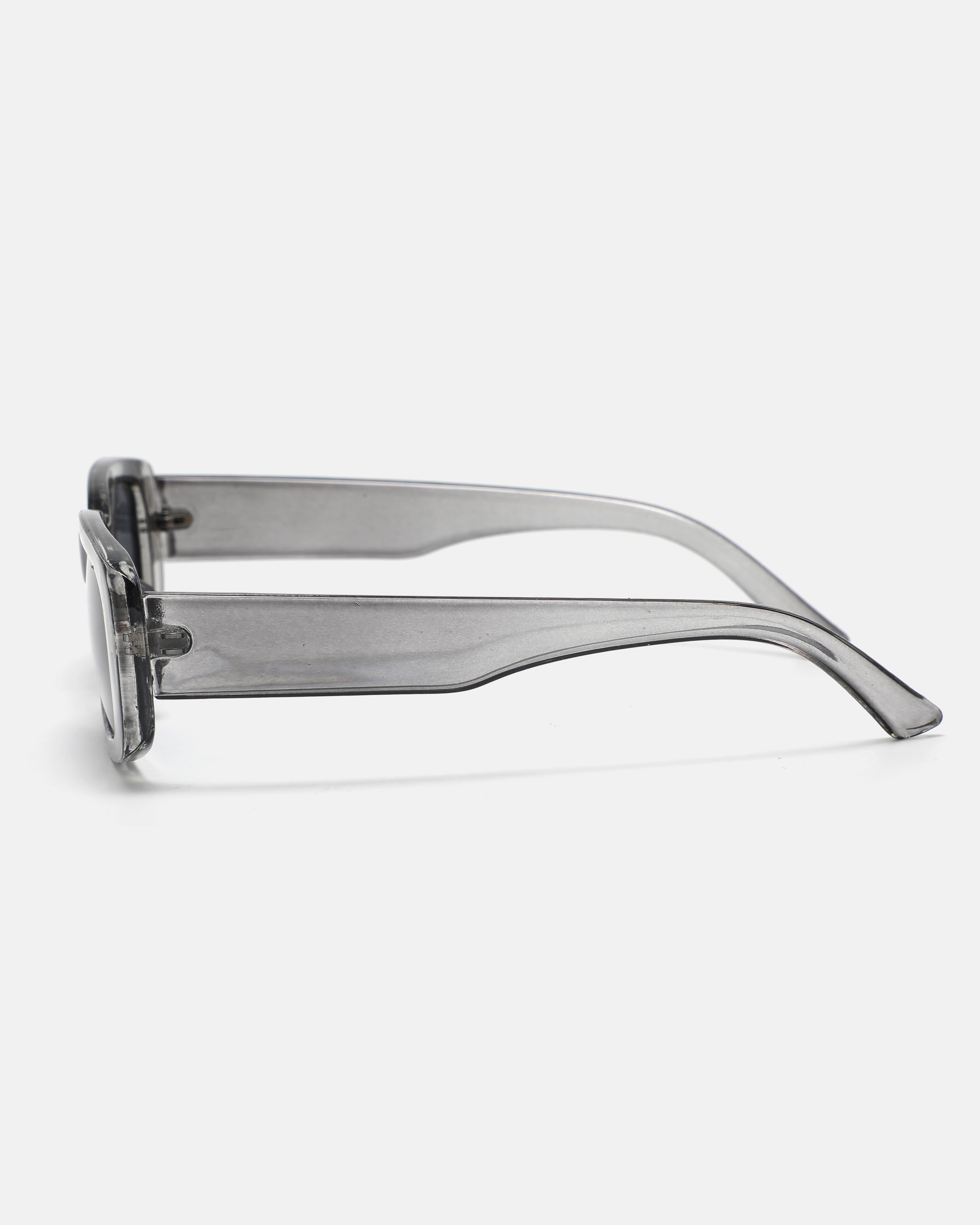 RETRO Rectangle Sunglasses | Transparent / Grey