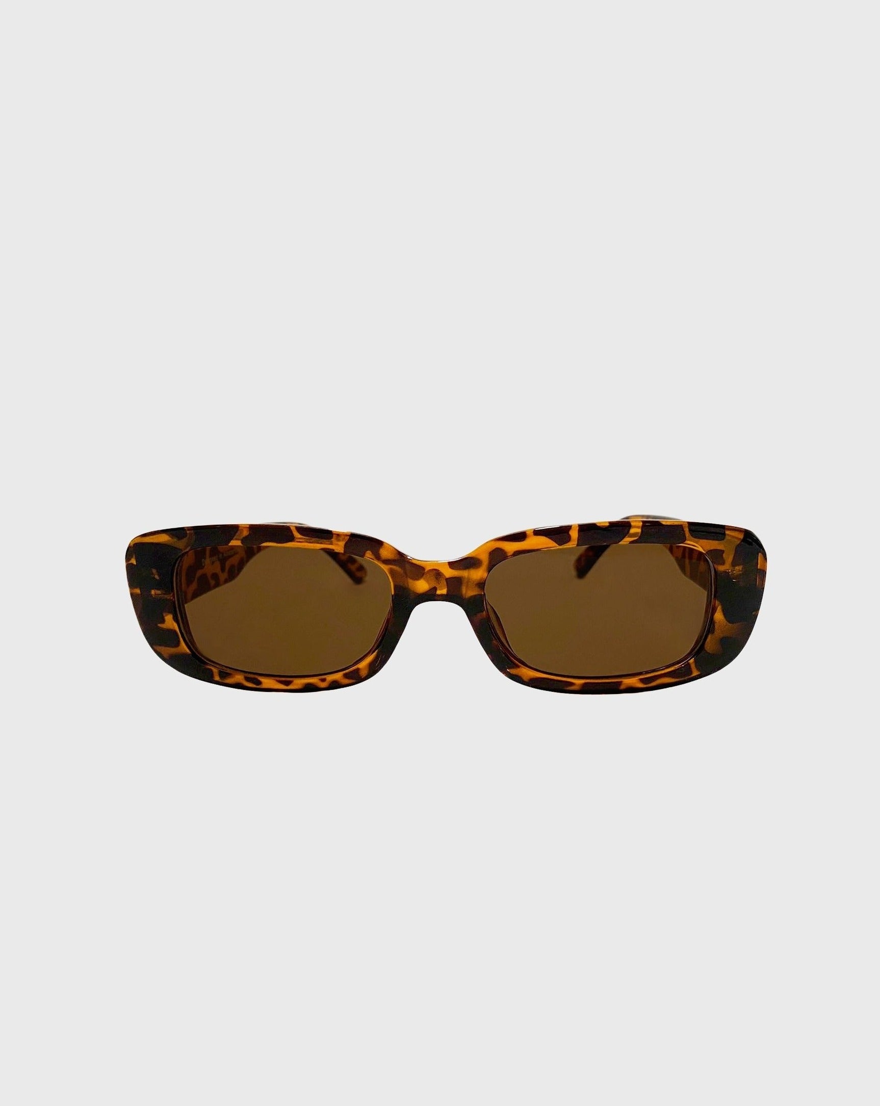 RETRO Rectangle Sunglasses | Leopard