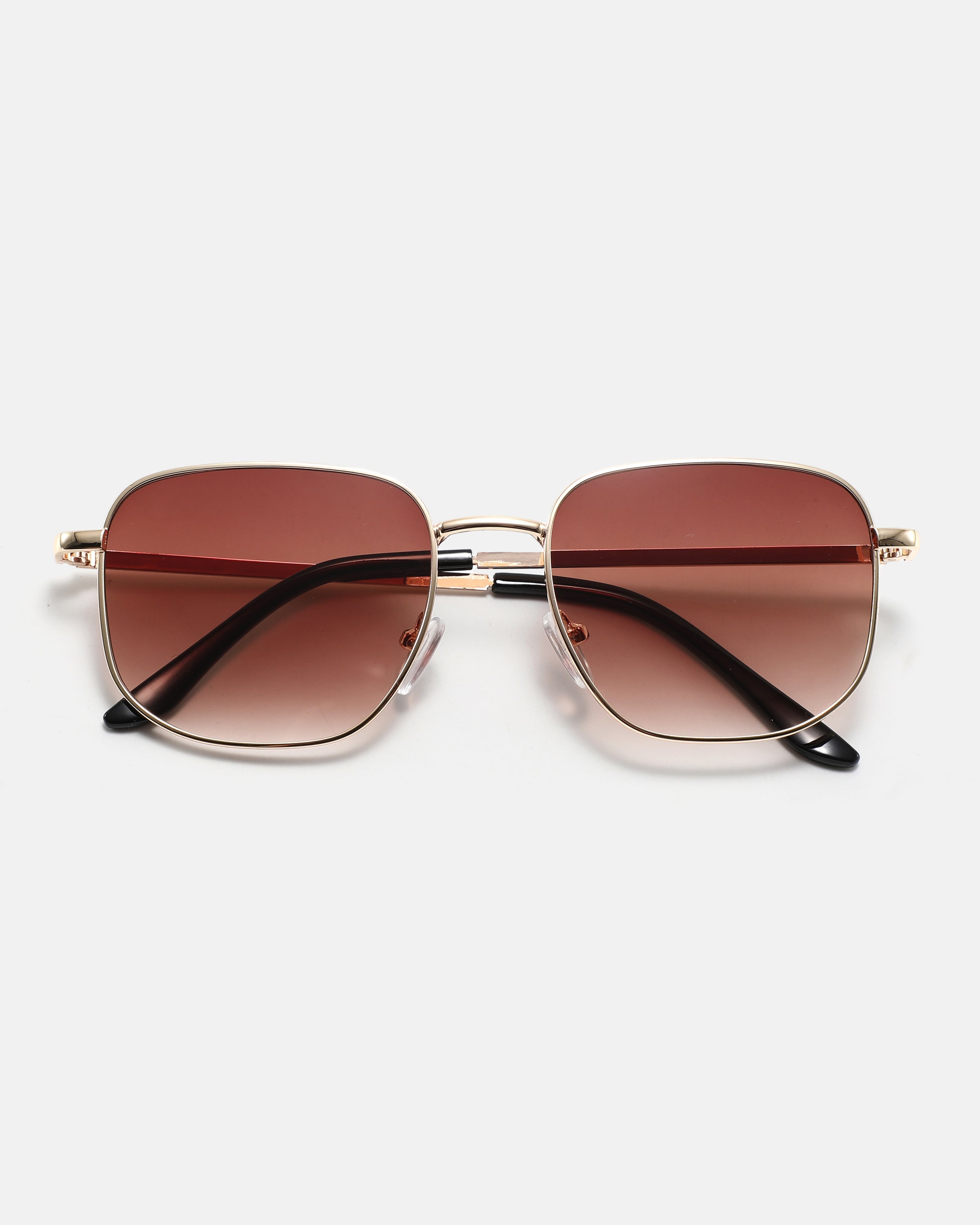 WAVEY Hexagonal Sunglasses | Gold / Brown