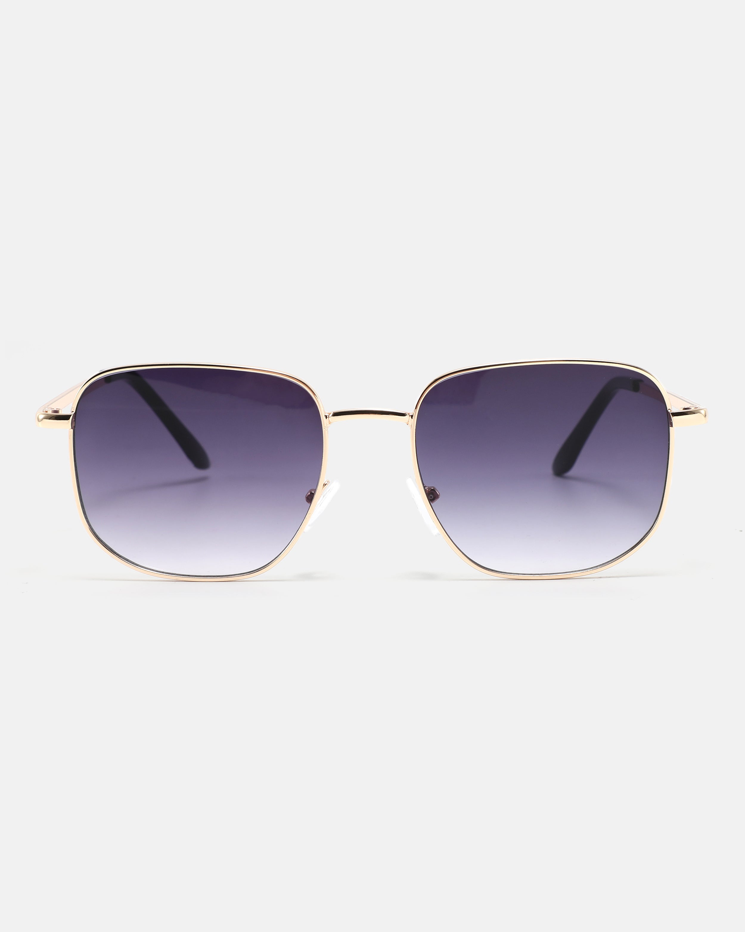 WAVEY Hexagonal Sunglasses | Gold / Purple