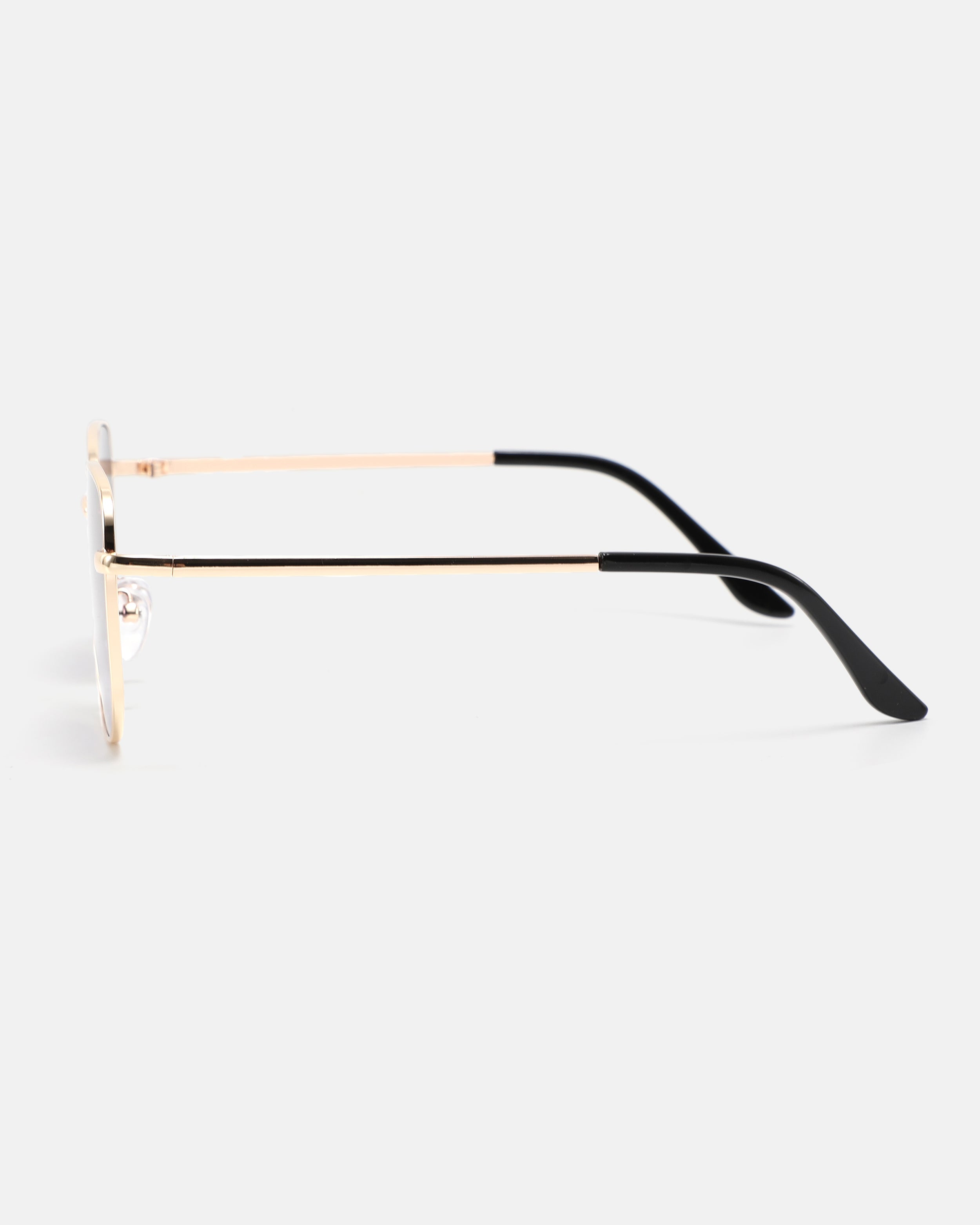 WAVEY Hexagonal Sunglasses | Gold / Purple