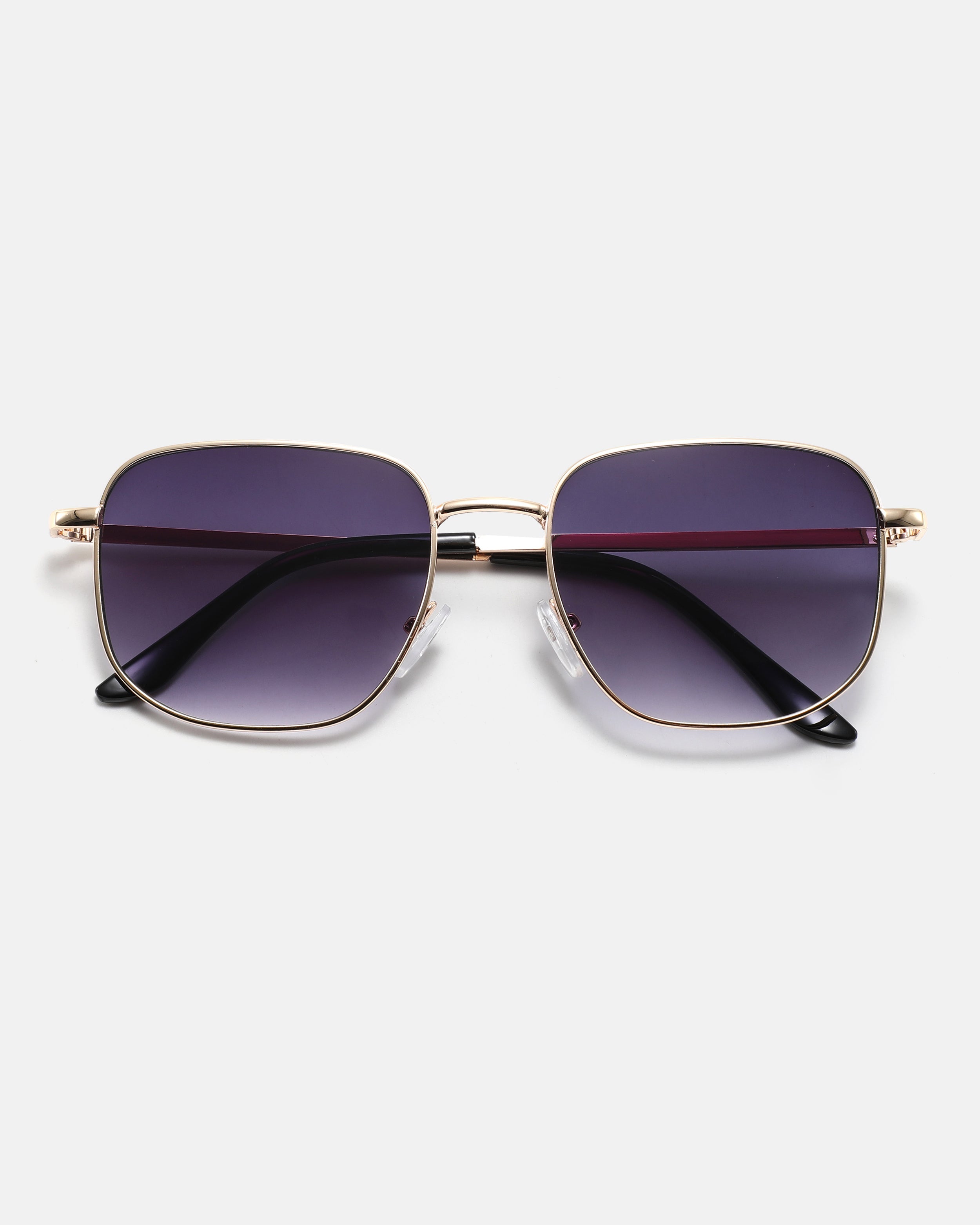 WAVEY Hexagonal Sunglasses | Gold / Purple
