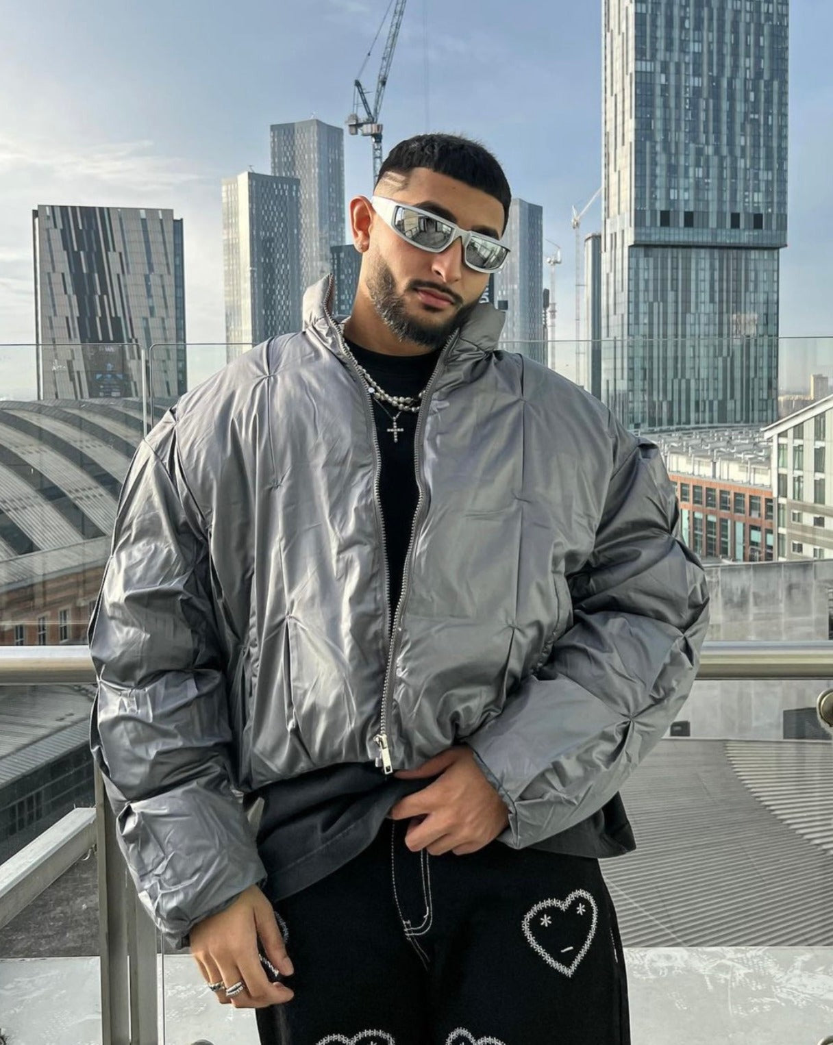 APEX Wrap Sunglasses | Silver